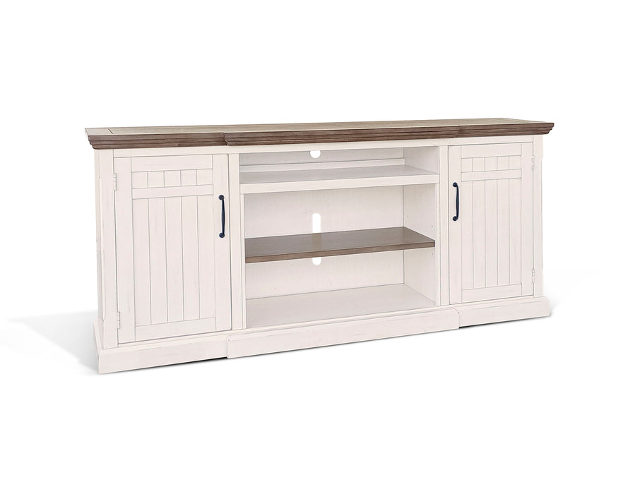 Pasadena - TV Console With Fireplace Option - White