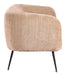 Racine - Loveseat - Linen Beige / Brown Zuo Modern