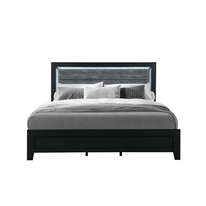 Carlos - 5 Pieces Queen Bedroom Set - Black Global Furniture USA