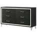 Malcolm - 6 Drawer Dresser Cabinet - Black Furniture Max