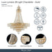 Michael Amini Lighting - Luxe Lumiere 28-Light Crystal Chandelier - Gold Michael Amini