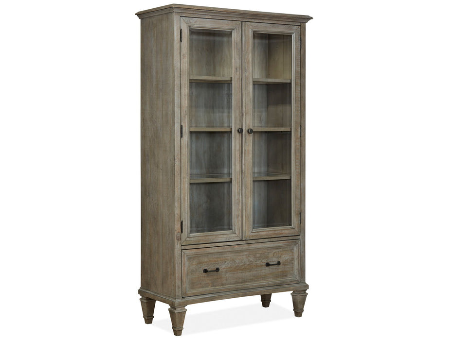 Lancaster - Door Bookcase - Dove Tail Gray Magnussen Furniture