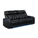 Electra - Power Reclining Sofa With Power Headrests, Drop Down Table, Reading Light, Massage, LED Lighting And USB Control Matrix Furniture Group