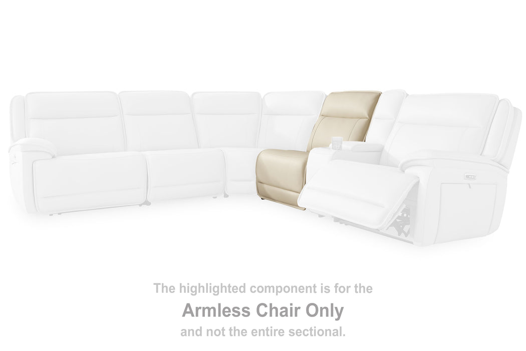 Double Deal - Armless Chair - Almond Signature Design by Ashley®