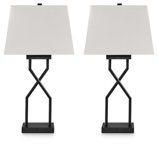 Brookthrone - Metal Table Lamp (Set of 2) - Black Signature Design by Ashley®