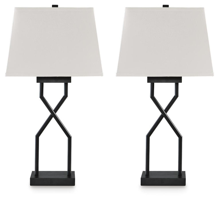 Brookthrone - Metal Table Lamp (Set of 2) - Black Signature Design by Ashley®
