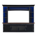 Extra Long TV Stand With 7 Color LED Lights, Adjustable Shelves & Storage Cabinets Hearth and Haven