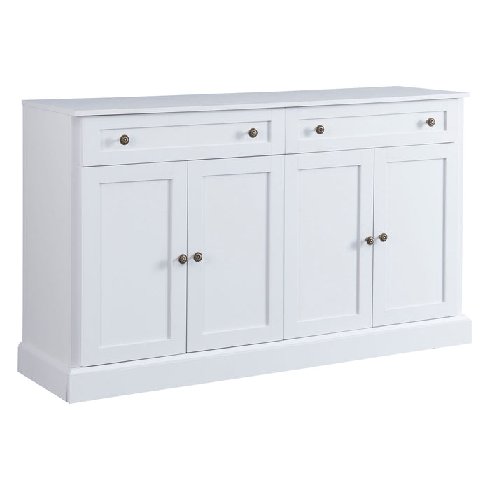 Kitchen Sideboard Storage Buffet Cabinet With 2 Drawers & 4 Doors Adjustable Shelves For Dining Room, Living Room Hearth and Haven