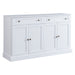 Kitchen Sideboard Storage Buffet Cabinet With 2 Drawers & 4 Doors Adjustable Shelves For Dining Room, Living Room Hearth and Haven