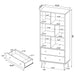 Minerva - 3 Shelf Bookcase With Drawers - Natural Furniture Max