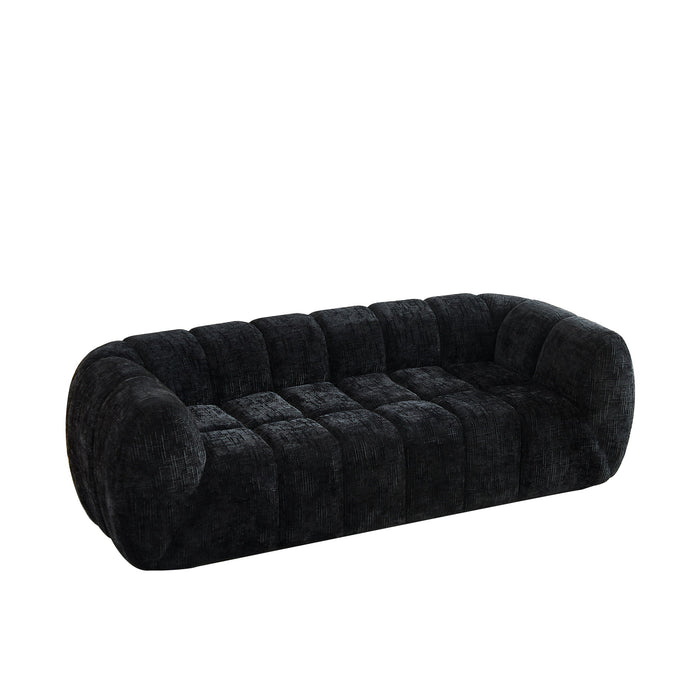 Modern Sofa With Piano Key Backrest Home Essentials