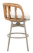 Safal - Outdoor Swivel Barstool - Multicolor Zuo Modern