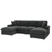 Sectional With 2 Ottomans Home Essentials