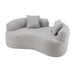 Modern Curved Loveseat Home Essentials