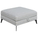 Harrison - Upholstered Storage Ottoman - Gray / Black Furniture Max