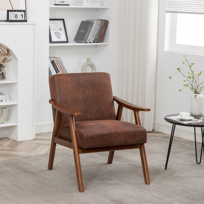 Accent Chair, Classic Mid Century Modern For Extra Seating