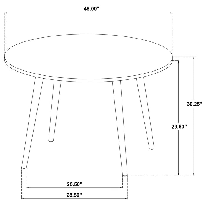 Calloway - Round Dining Table - Brown Furniture Max