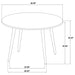 Calloway - Round Dining Table - Brown Furniture Max