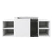 Wall Mounted Bathroom Vanity With Sink, Cabinet & Half Door Home Essentials