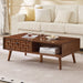 Coffee Table With Hidden Drawer And Open Shelf Home Essentials