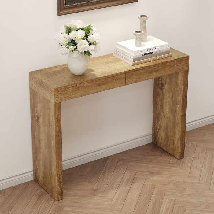 Elegant Bar Table With 2 Drawers Home Essentials