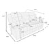 Contemporary Living Room Set With Pillow Arms And Headrest Support Home Essentials