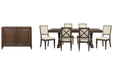 Jubilee - Extendable Trestle Dining Table Set Magnussen Furniture