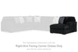 Midnight-Madness - Raf Corner Chaise - Onyx Signature Design by Ashley®