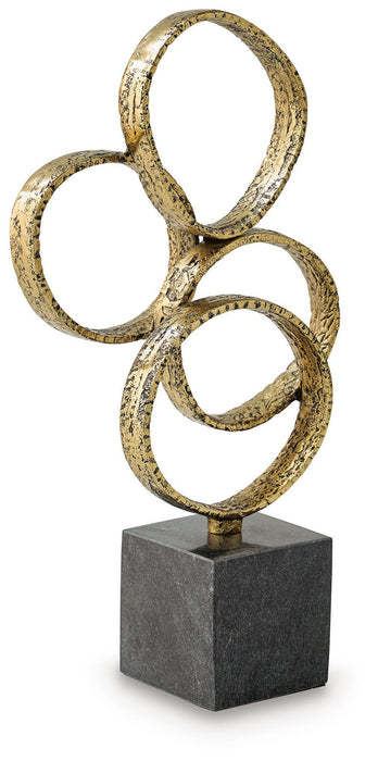 Wellcott - Sculpture - Gold Finish / Black Signature Design by Ashley®