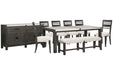 Plum Creek - 9 Piece Rectangular Dining Table Set Magnussen Furniture