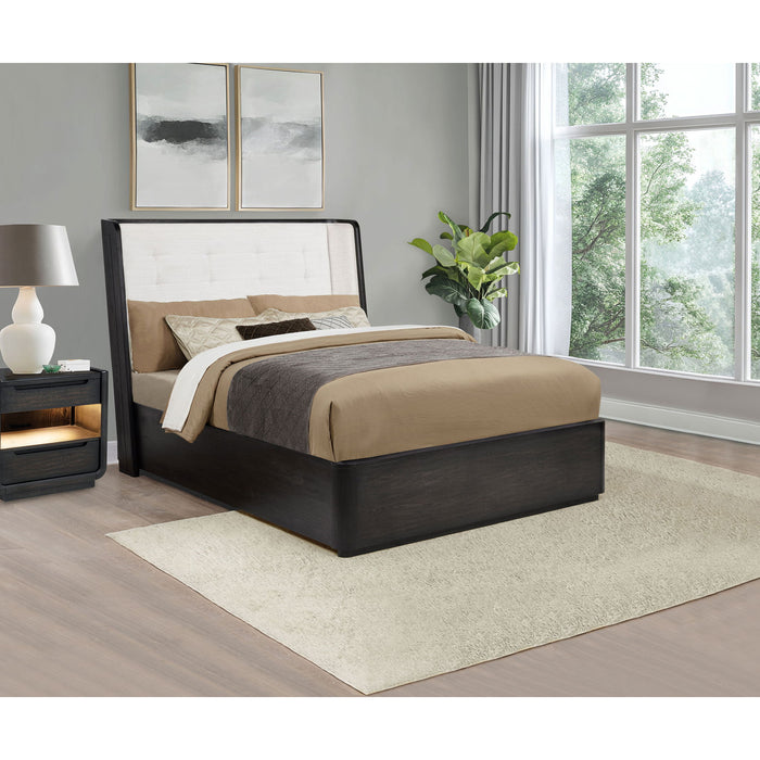 Bangor - Wingback Bed With Upholstered Headboard Furniture Max