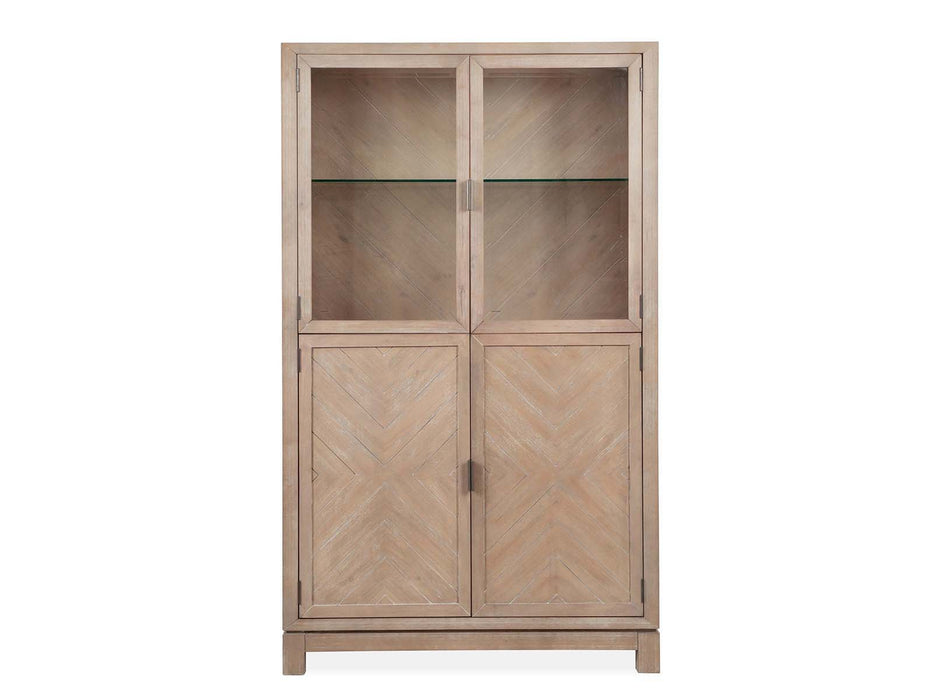 Ainsley - Display Cabinet - Cerused Khaki Magnussen Furniture