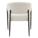Jirina - Chenille Arm Chair With Metal Legs (Set of 2) - Beige & Black ACME