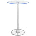 Indra - LED Bistro Table - Chrome Furniture Max