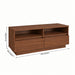 TV Stand For TVs Up To 50" With 2 Drawers Home Essentials