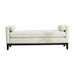 Upholstered End Of Bed Bench With Arms, 2 Bolsters For Bedroom - Ivory Home Essentials