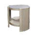 Kasa - End Table - Sintered Stone & Champagne ACME
