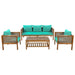 Patio Set Outdoor With Coffee Table And Cushions Hearth and Haven
