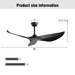 38" Ceiling Fan Without Light With DC Motor And Remote Control Daily Nest