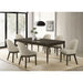 Blakely - 7 Piece Rectangular Dining Set With Extendable Table Upholstered Chairs - Ash Brown Furniture Max