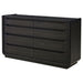 Bangor - 8 Drawer Bedroom Dresser Cabinet - Black Furniture Max