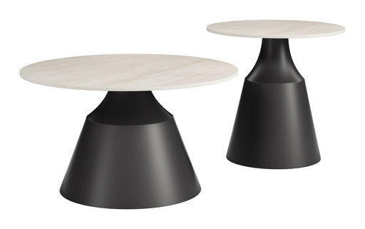 Camella - Coffee Table Set - Light Beige / Black Zuo Modern