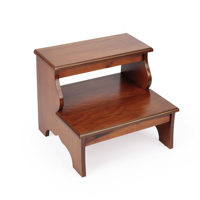 15" Manufactured Wood Backless Chair - Brown