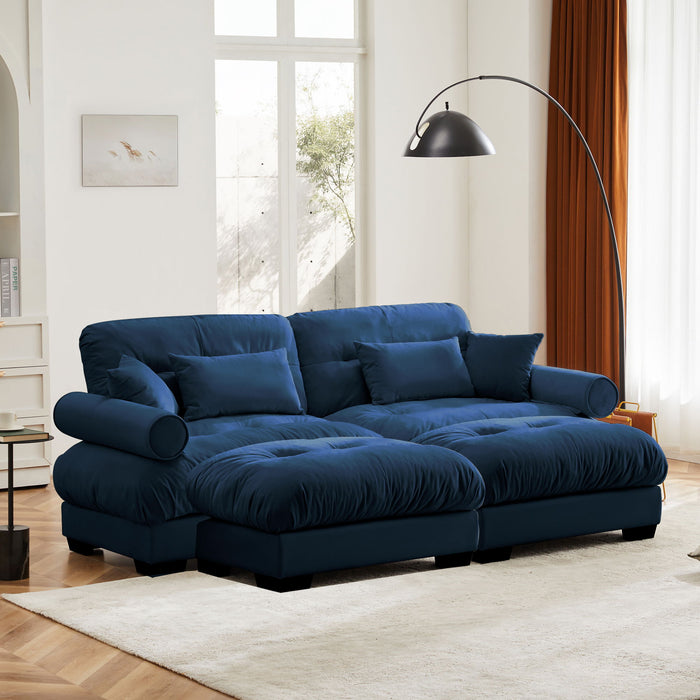 Super Comfort Oversized Modular Sectional Sofa With Movable Ottoman Home Essentials