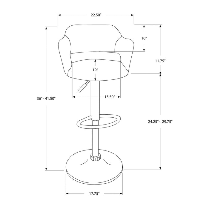 Swivel Stool Bar Height, Adjustable Versatile Seating, Contemporary & Modern 8th Street