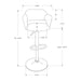 Swivel Stool Bar Height, Adjustable Versatile Seating, Contemporary & Modern 8th Street