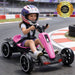 Electric Kids Pedal Go Kart With Adjustable Seat, Foldable Design Daily Nest