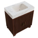 Freestanding Bathroom Vanity With Sink - Walnut / White Home Essentials