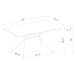 Hanover - Dining Table - Light Brown Furniture Max