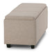 Avalon - Upholstered Storage Ottoman Simpli-Home